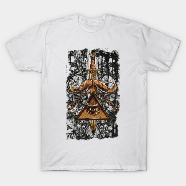 Sword T-Shirt by peace and love